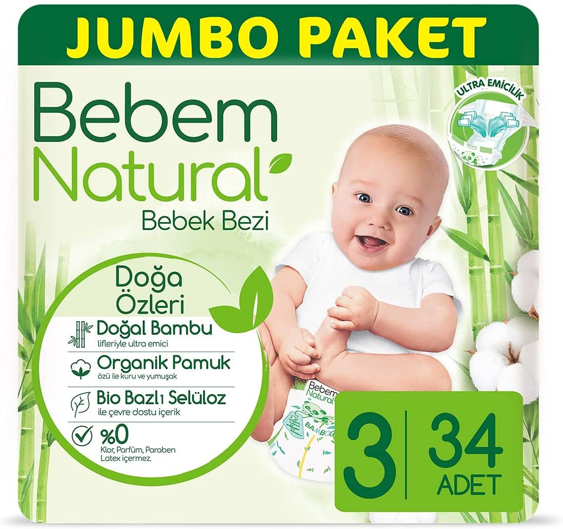 Pampers Bebem Natural Baby Diaper 3  ̵ 34 Pcs